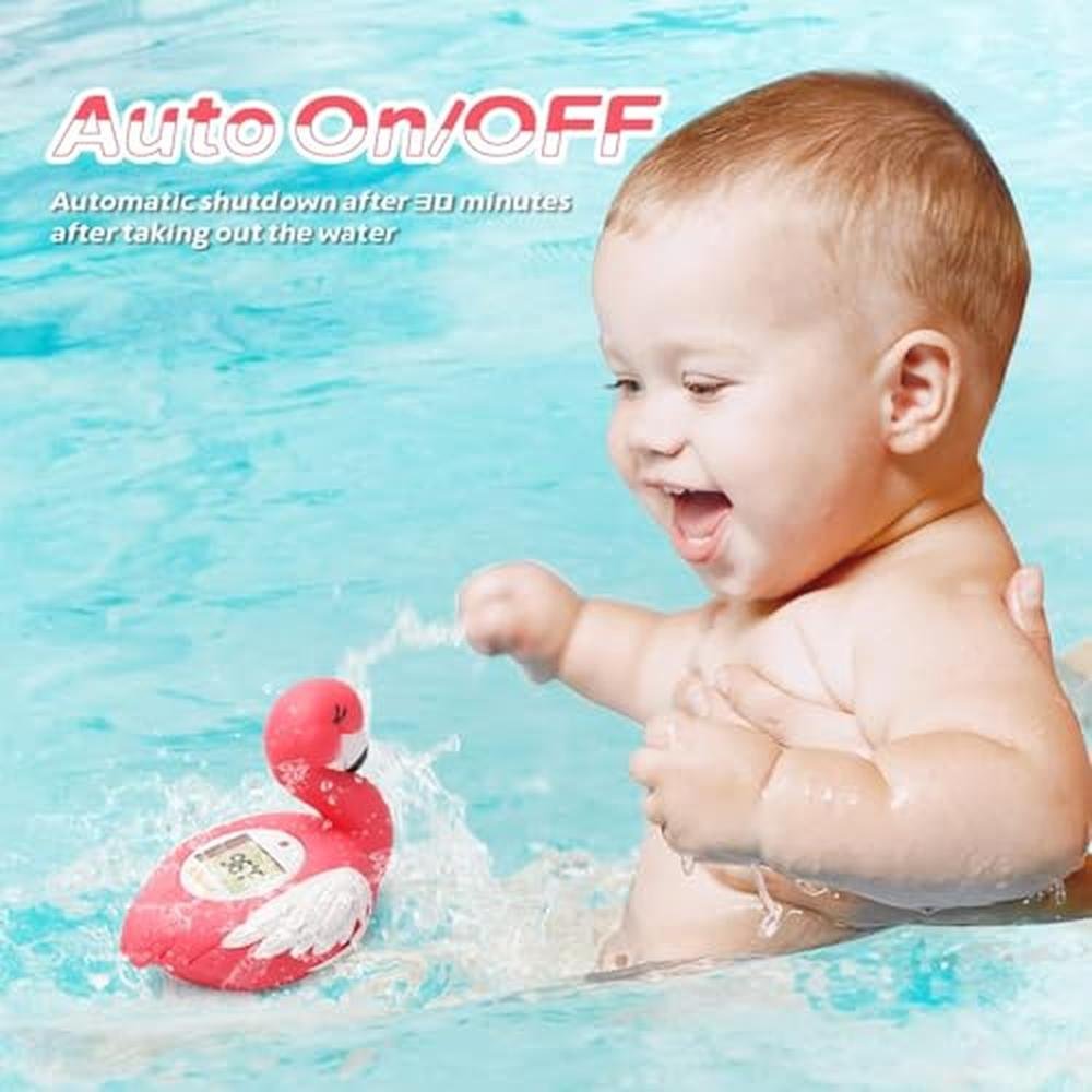 Baby Thermometer: Doli Yearning Upgrade Flamingo Baby Bath – In Use