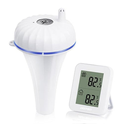 Pool Thermometer: Upgraded Waterproof Wireless Floating – Front View