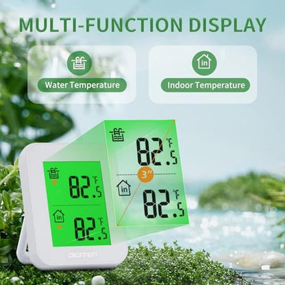 Pool Thermometer: Upgraded Waterproof Wireless Floating – Side View
