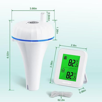 Pool Thermometer: Upgraded Waterproof Wireless Floating – In Use