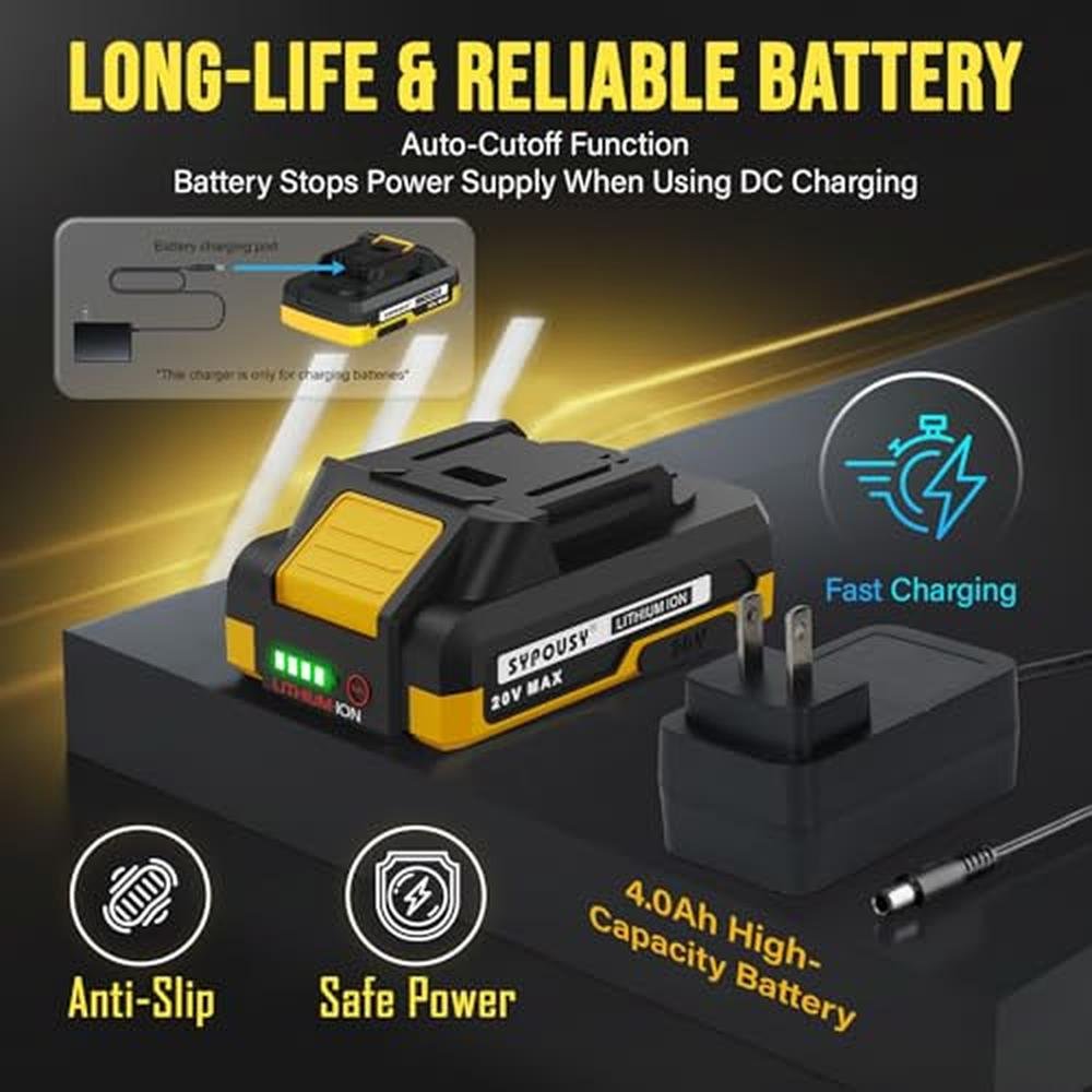 Upgraded Air: SYPOUSY 20V Cordless Air Compressor 160PSI – In Use