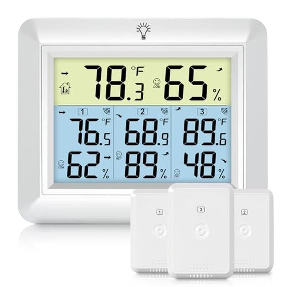 Urageuxy Weather Station: Urageuxy Wireless Indoor Outdoor – Front View