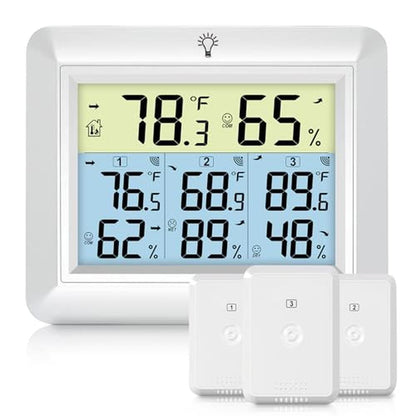 Urageuxy Weather Station: Urageuxy Wireless Indoor Outdoor – Front View