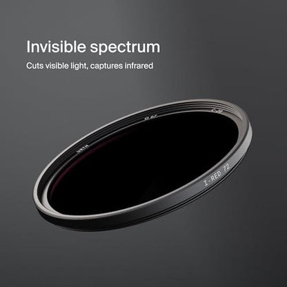 Urth 62mm Infrared (R72) Lens Filter (Plus) 720nm Spectrum – Side View