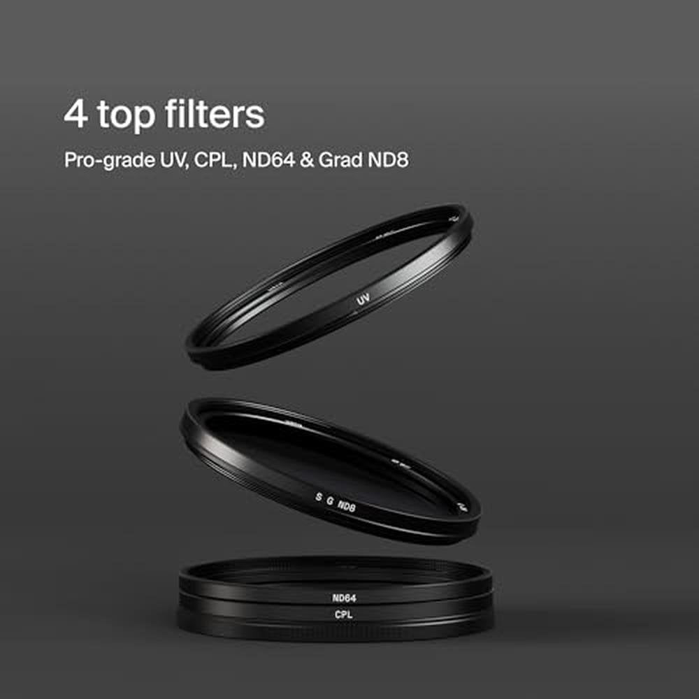 Urth Lens Filter Kit: 77mm 4-in-1 Plus UV – Side View