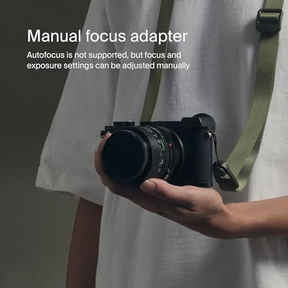 Urth Lens Mount Adapter: Compatible with FD Lens to EF-M – Close-up Detail