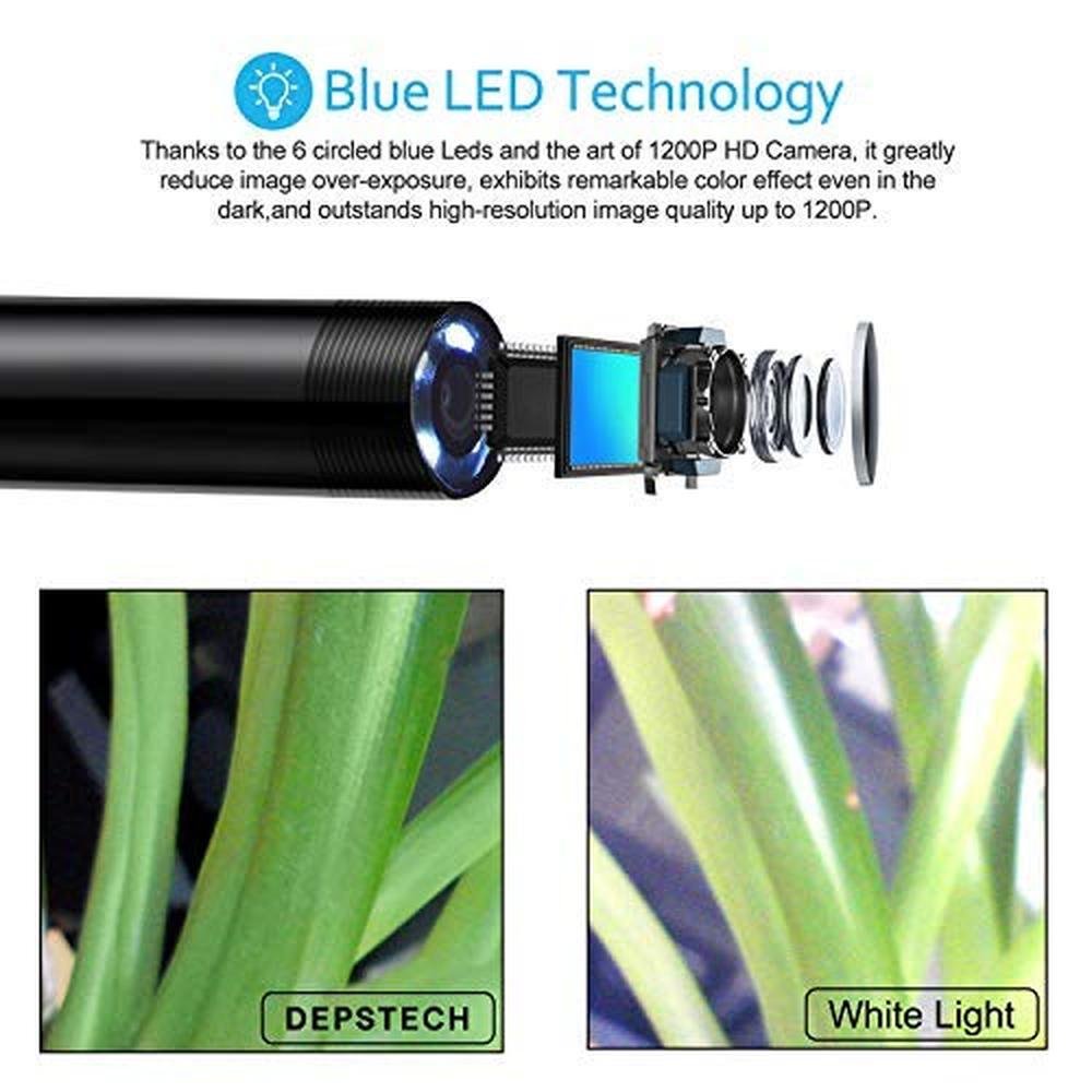 Camera Borescope: DEPSTECH Semi-Rigid Endoscope Inspection – Side View
