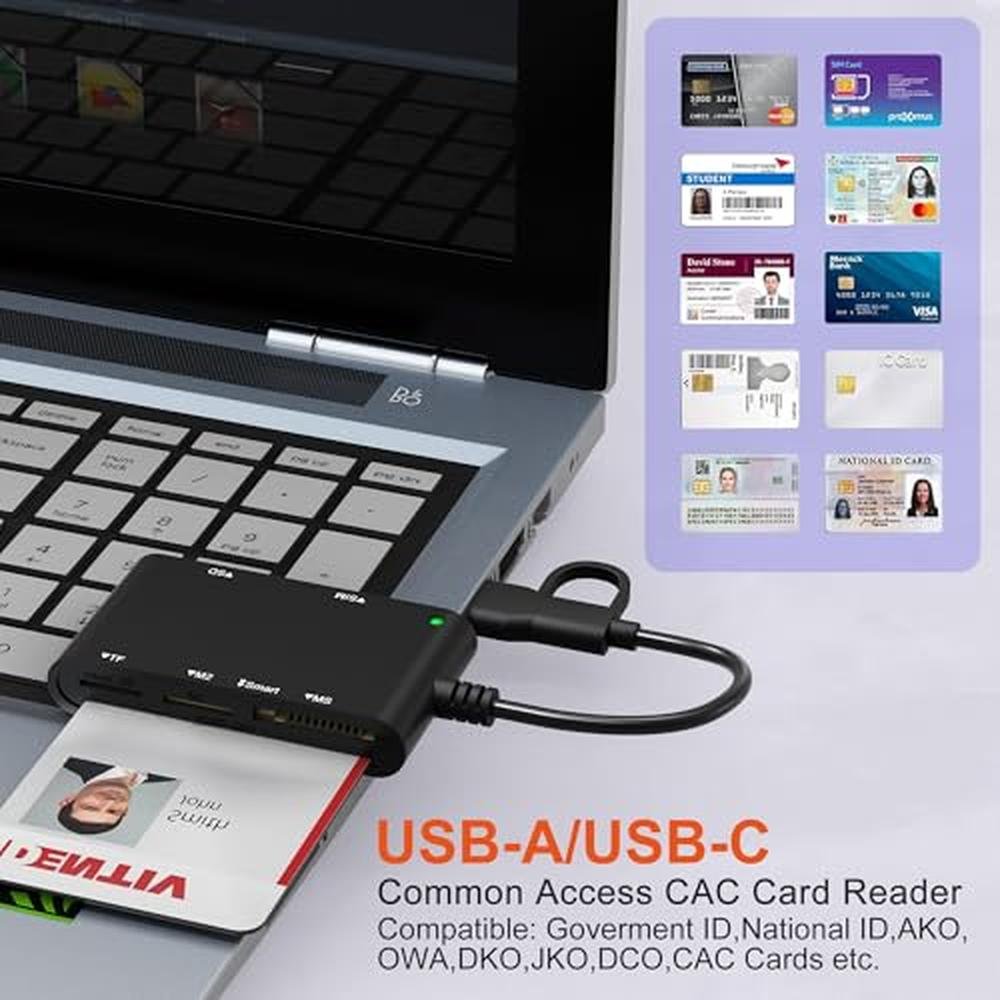 Reader Sim: USB C/A SIM Card Adapter Smart Card Reader – Close-up Detail