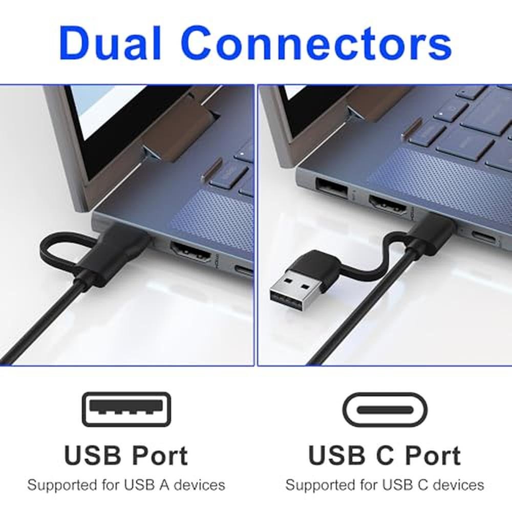 CAC Reader: 7-in-2 USB C/A Smart Card Reader and Memory – Close-up Detail