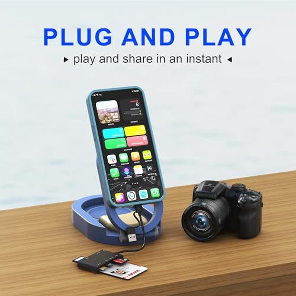 CAC Reader: 7-in-2 USB C/A Smart Card Reader and Memory – Packaging