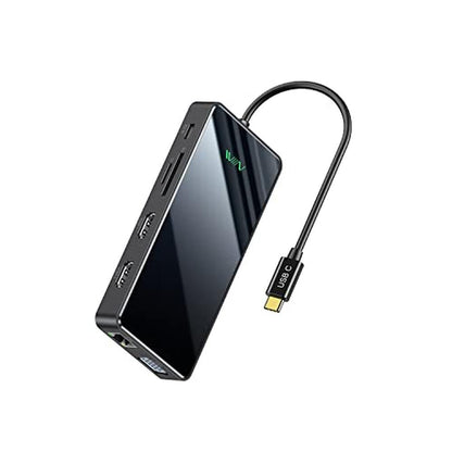 Docking Station: IVIIN Quadruple Display Laptop Docking – Front View