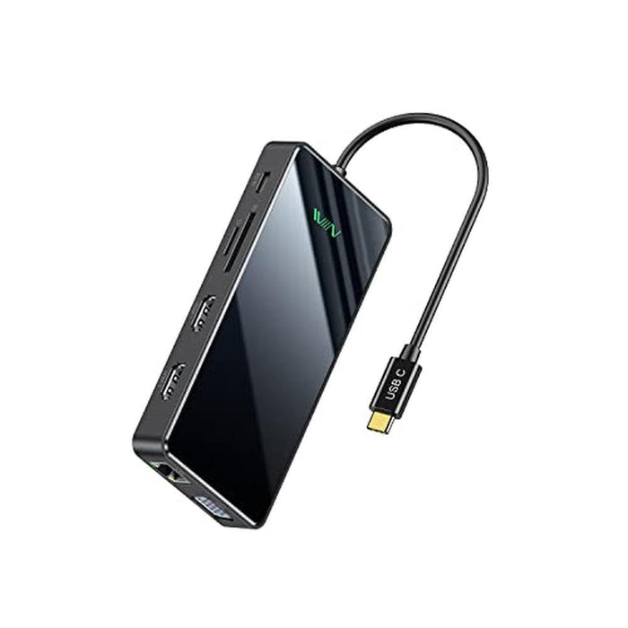 Docking Station: IVIIN Quadruple Display Laptop Docking – Front View