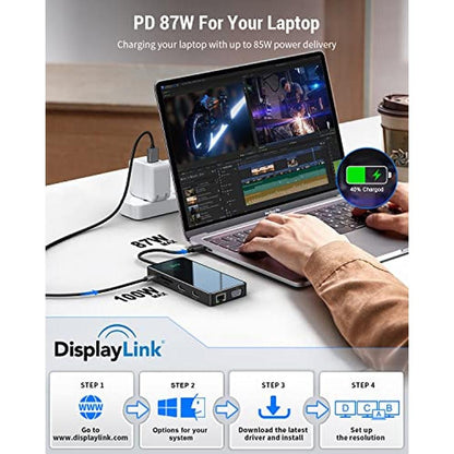 Docking Station: IVIIN Quadruple Display Laptop Docking – Packaging