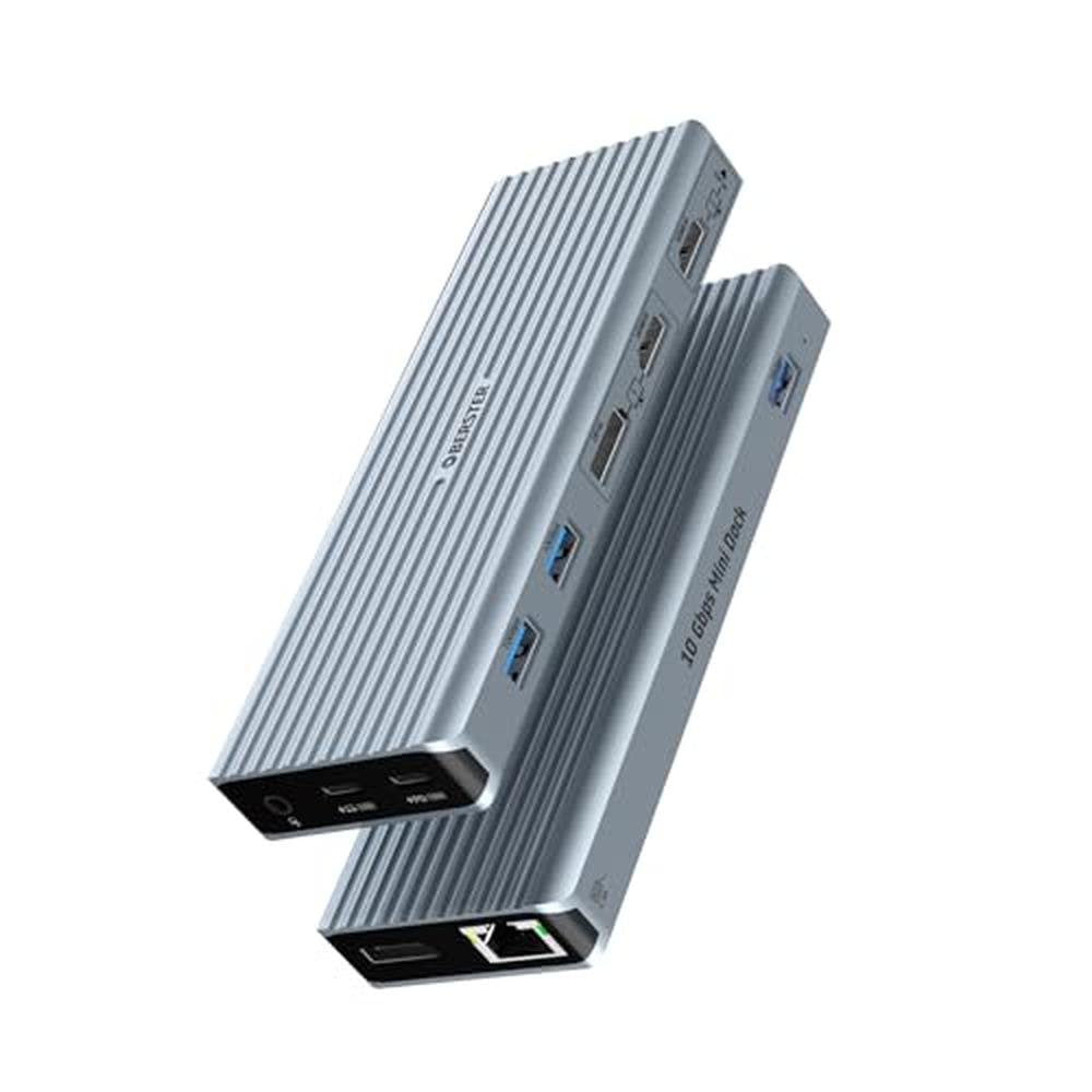 Dual Docking Station: Oberster USB-C Hub with Dual 4K 60Hz – Front View