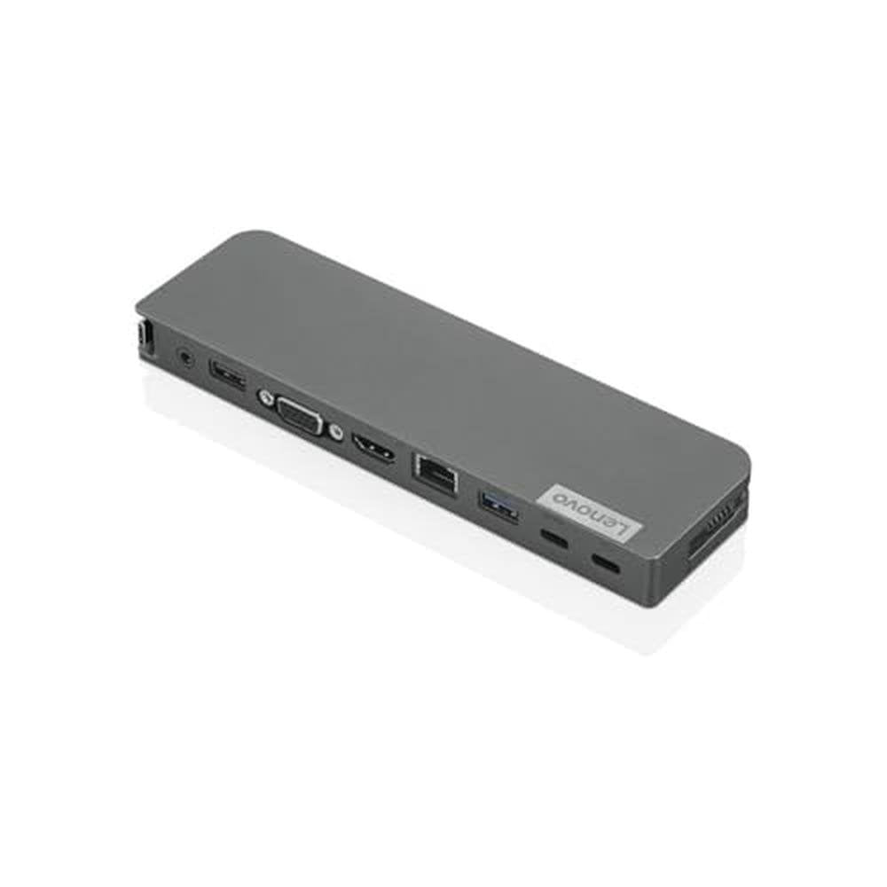 USB-C Mini Dock USA: 40AU0065US with 65W AC Adapter – Front View