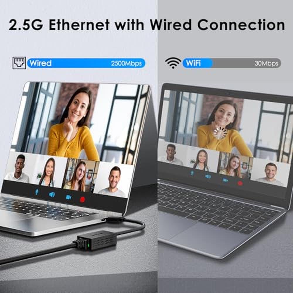 Adapter Ethernet: WAVLINK 2.5G USB LAN Adapter – Close-up Detail