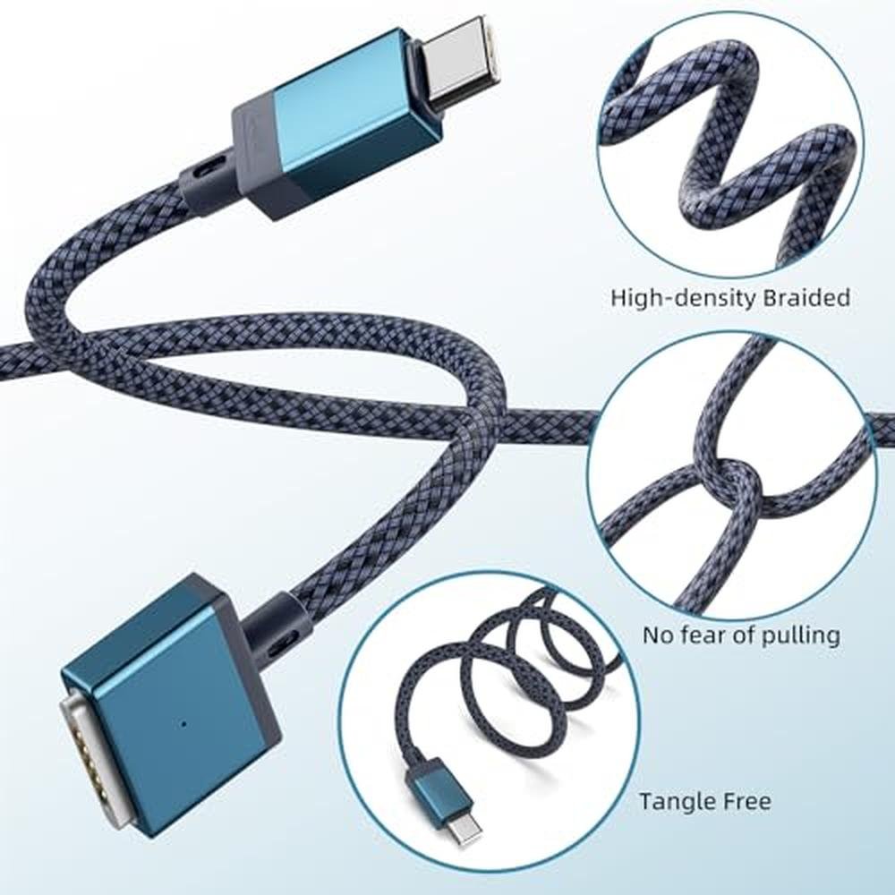 Magnetic Cable: USB-C to Magnetic 3 Cable for M4 MacBook – Close-up Detail