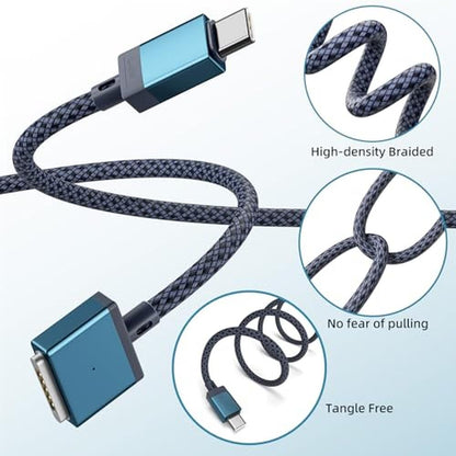Magnetic Cable: USB-C to Magnetic 3 Cable for M4 MacBook – Close-up Detail