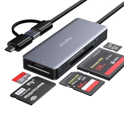 USB3 Reader: USA Warehouse USB3.0 SD Card Reader 5-in-1 – Front View