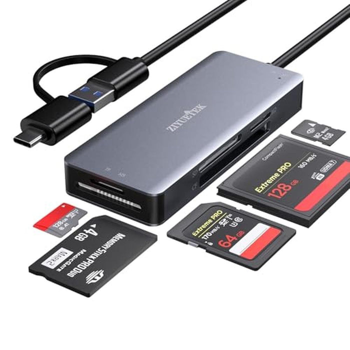 USB3 Reader: USA Warehouse USB3.0 SD Card Reader 5-in-1 – Front View