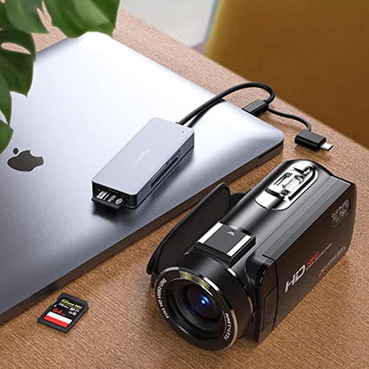 USB3 Reader: USA Warehouse USB3.0 SD Card Reader 5-in-1 – Close-up Detail