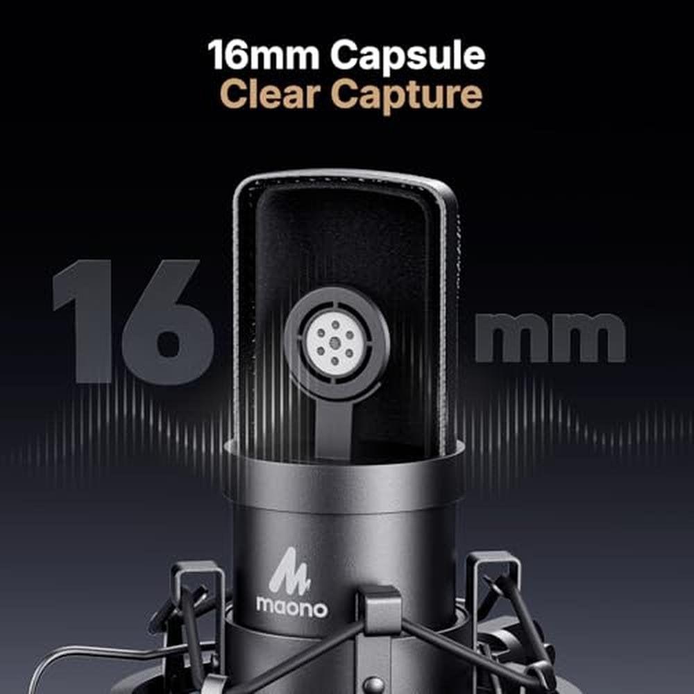 Microphone Maono: Maono PD200X 192kHz 24bit Plug and Play – In Use
