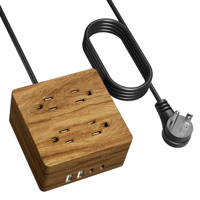 USB Power Strip Surge Protector – Front View