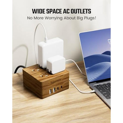 USB Power Strip Surge Protector – Close-up Detail