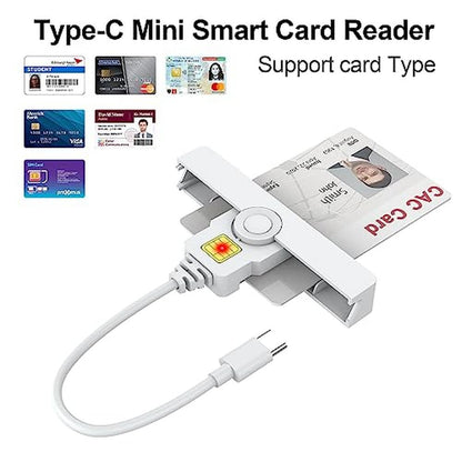 CAC Reader: USB Smartfold Type C CAC Reader – Side View