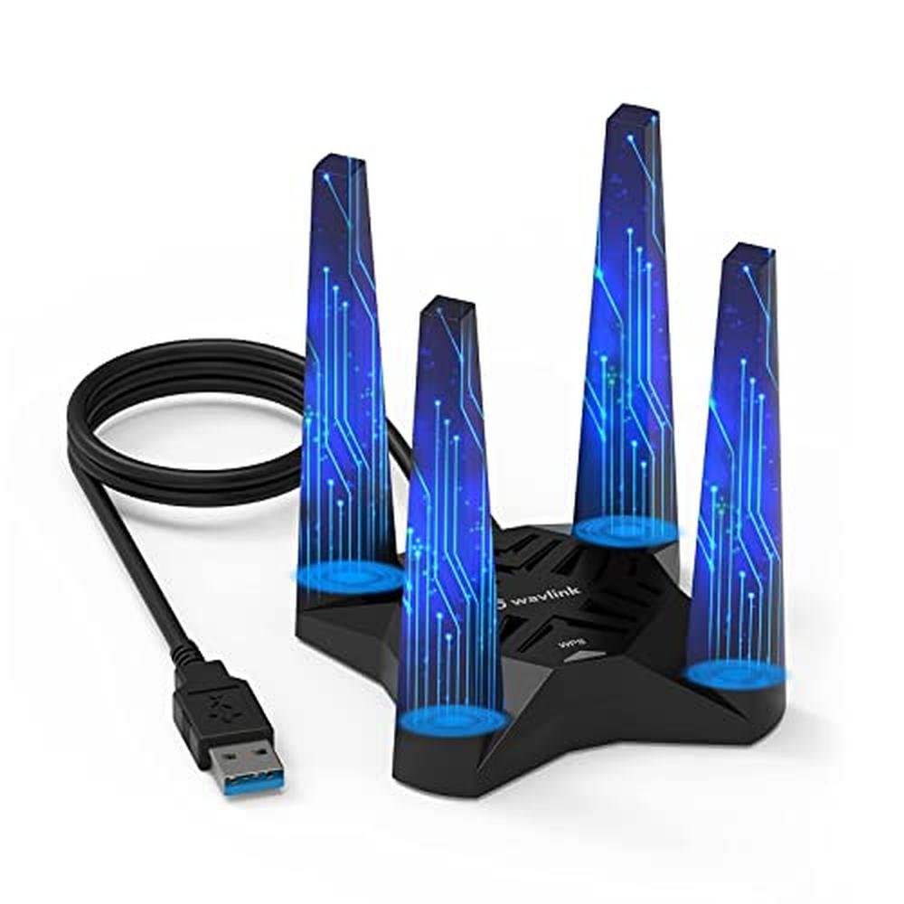 WiFi Adapter: WAVLINK AX1800 WiFi 6 Adapter Dual-Band – Front View