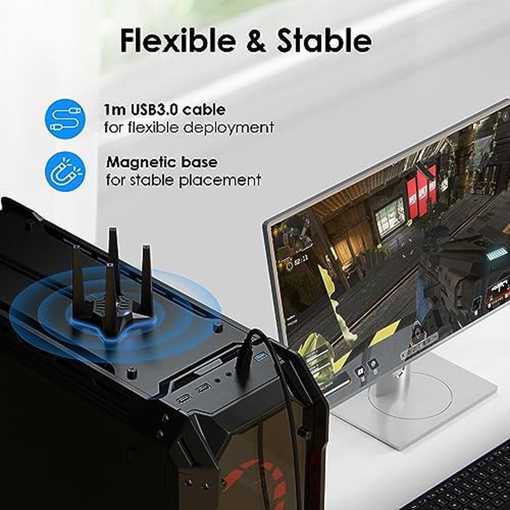 WiFi Adapter: WAVLINK AX1800 WiFi 6 Adapter Dual-Band – In Use