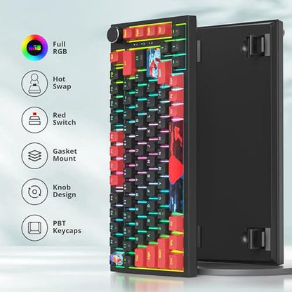 Ussixchare 75 Mechanical Gaming Keyboard – Close-up Detail