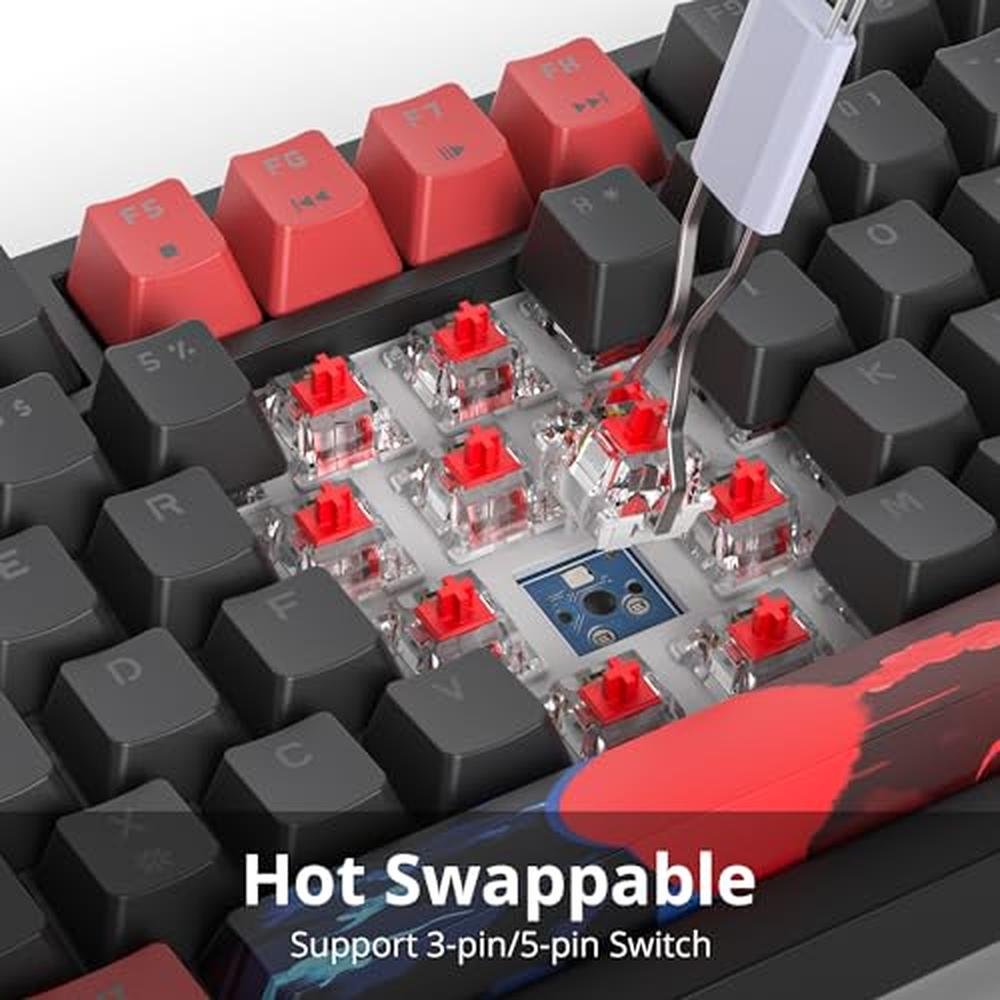 Ussixchare 75 Mechanical Gaming Keyboard – In Use