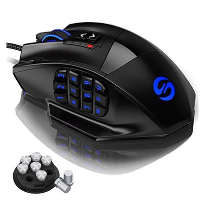 Gaming Mouse: Utechsmart Venus RGB Wired 16400 DPI High – Front View