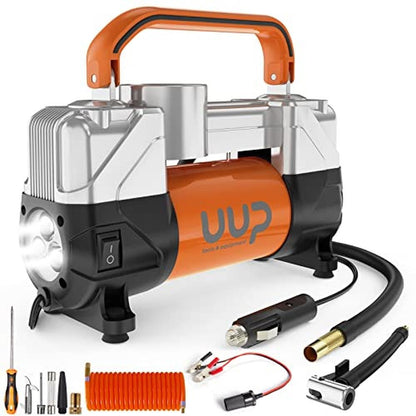 Air Up Tire Inflator: UUP 12V DC Double Cylinders Heavy – Front View
