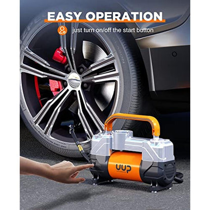 Air Up Tire Inflator: UUP 12V DC Double Cylinders Heavy – In Use