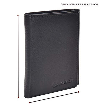 VALENCHI-RFID Genuine Leather Trifold Wallet with Flap for – In Use