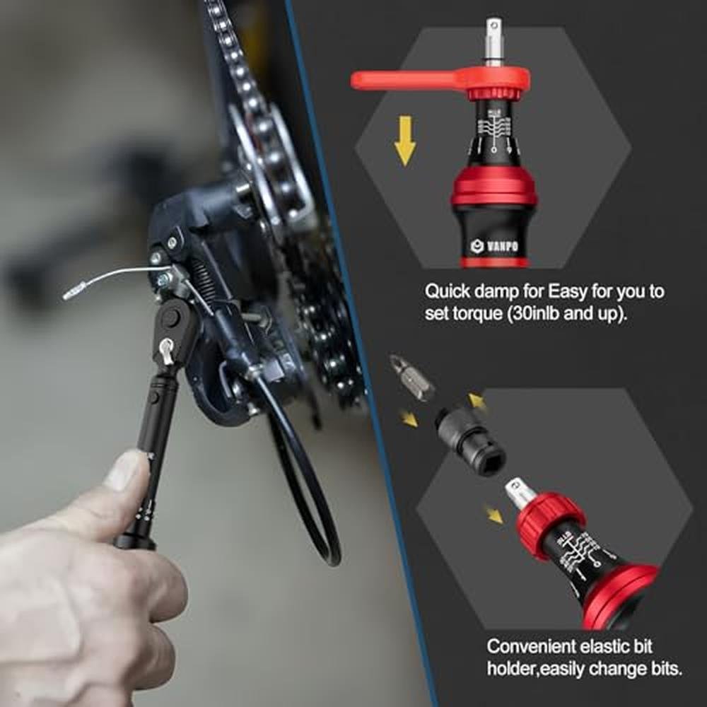 VANPO 49-Pc Torque Screwdriver & Wrench Set – In Use