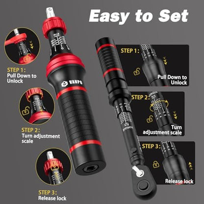 VANPO 49-Pc Torque Screwdriver & Wrench Set – Packaging