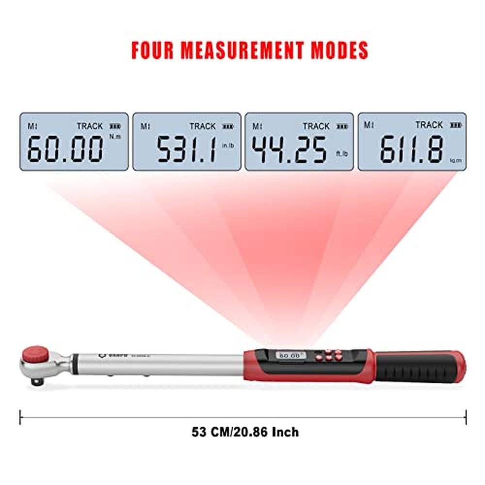 VANPO Digital Torque Wrench 1/2-Inch Drive – Close-up Detail