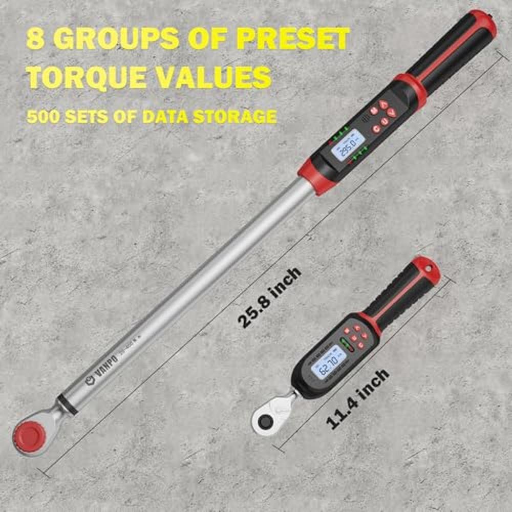 VANPO Digital Torque Wrench Set – Side View