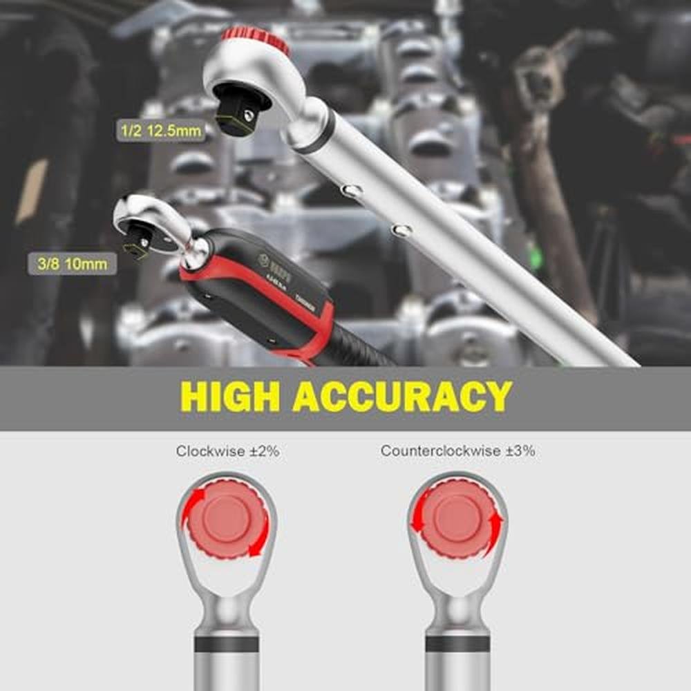 VANPO Digital Torque Wrench Set – Close-up Detail