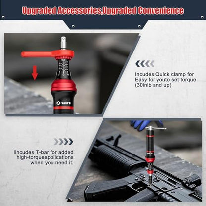 VANPO Torque Screwdriver: 24 Pcs 10-70 Inch Pound Torque – In Use
