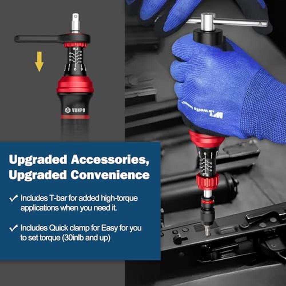 VANPO Torque Screwdriver: 64 Pcs 10-70 Inch Pound Torque – In Use