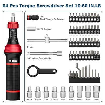VANPO Torque Screwdriver Set: 1060 in-lb – Side View