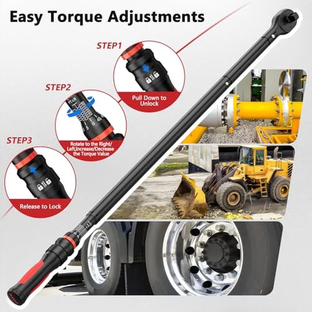 VANPO Torque Wrench 3/4-Inch Drive 100800 Ft-Lb Heavy Duty – Packaging