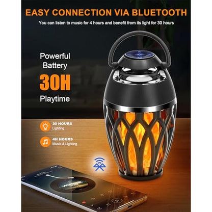 Flame Bluetooth Speaker: Vanten 2 Packs Outdoor Bluetooth – Side View