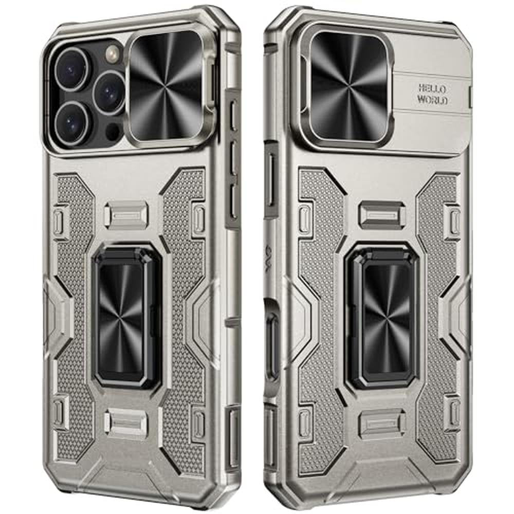 Case iPhone 16 Pro Max: VEGO Kickstand Case with Slide – Front View