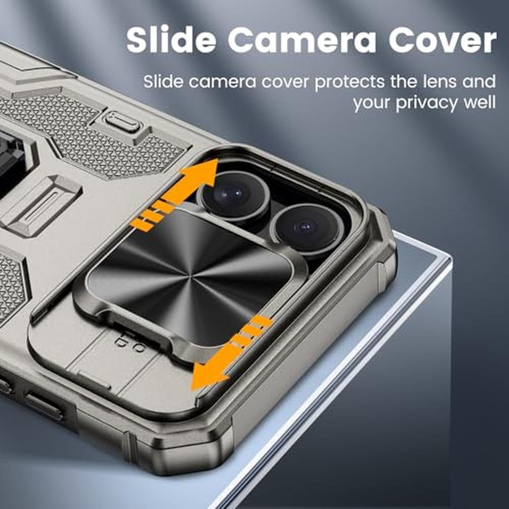 Case iPhone 16 Pro Max: VEGO Kickstand Case with Slide – Close-up Detail