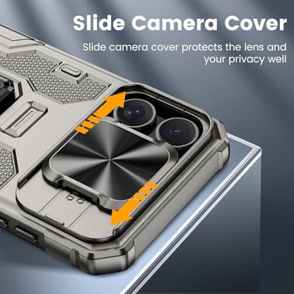 Case iPhone 16 Pro Max: VEGO Kickstand Case with Slide – Close-up Detail